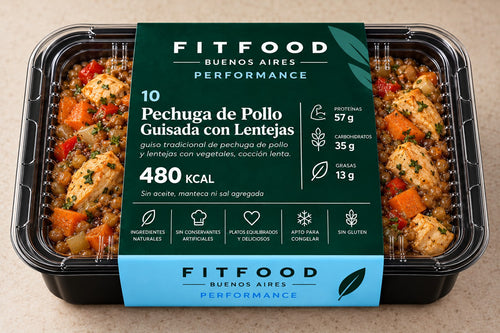 Pechuga de Pollo Guisada con Lentejas