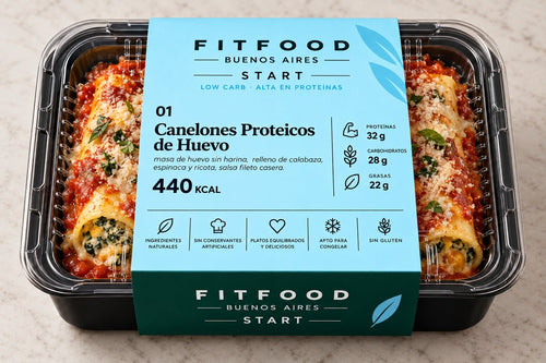 Canelones Proteicos de Huevo