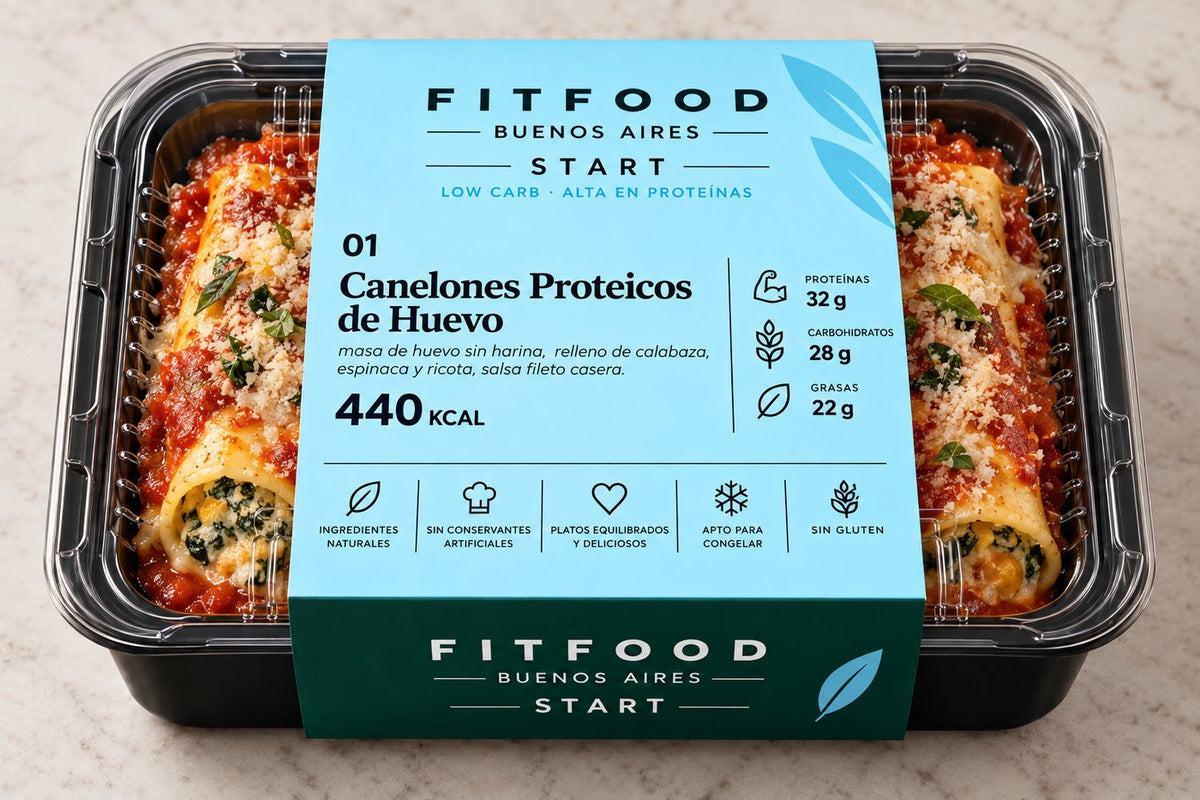 Canelones Proteicos de Huevo — línea START