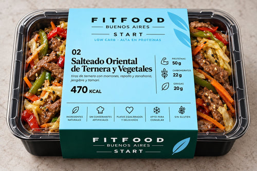 Salteado Oriental de Ternera y Vegetales